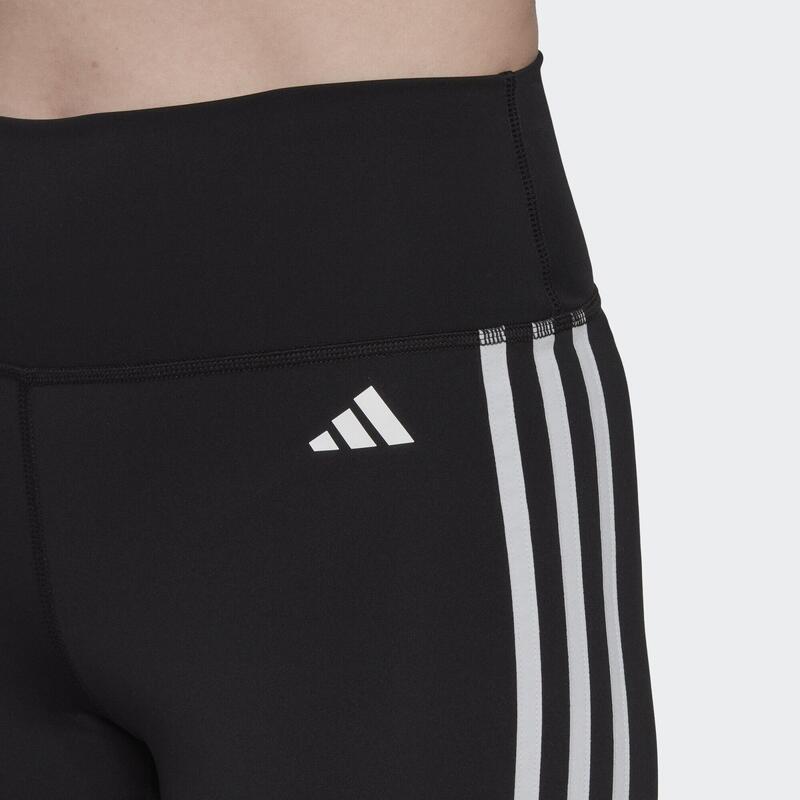 Training Essentials 3-Stripes High-Waisted Short Leggings