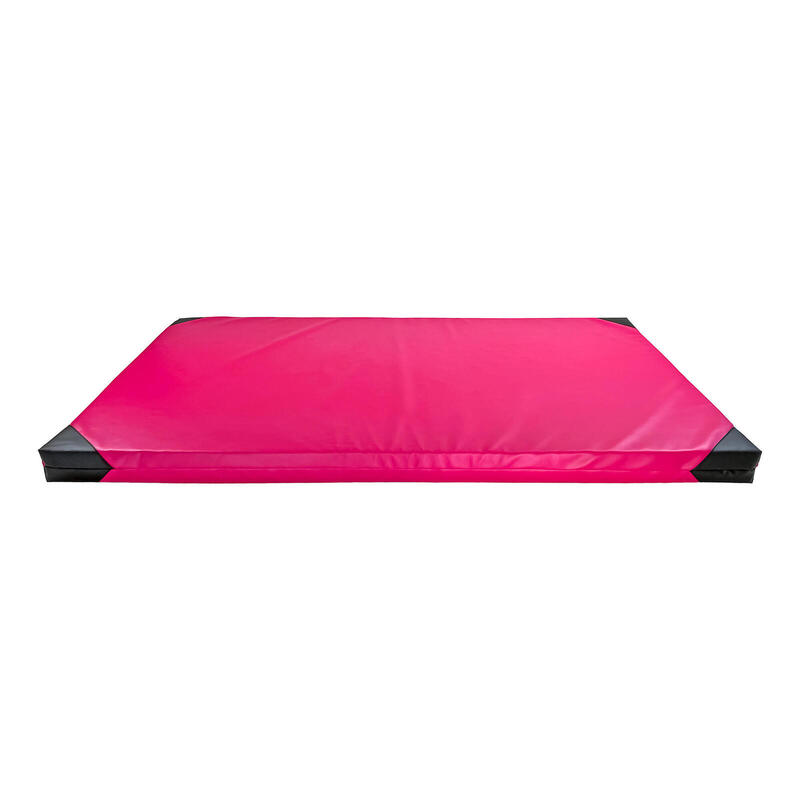 Materac gimnastyczny UNDERFIT 200 x 120 x 10 cm miękki różowy
