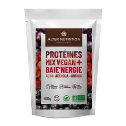 Protéines vegan bio - Mix Vegan Baie'nergie -acérola, aronia, acaï – 1kg