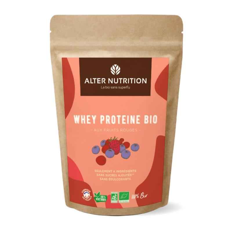 Protéine whey bio fruits rouges - 1kg