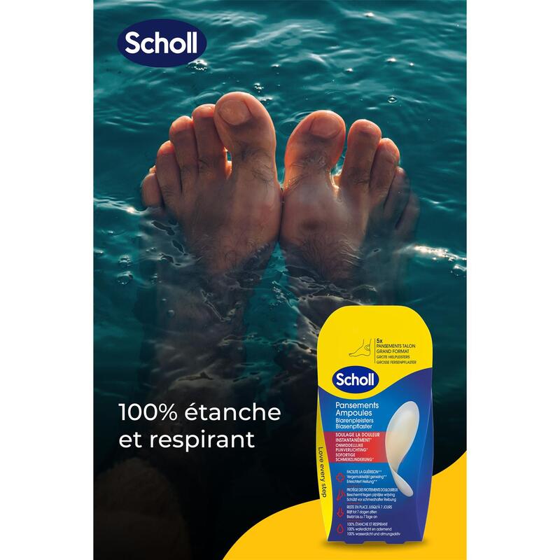 Scholl Pansements Pieds Ampoules pour Talon x5 SCHOLL Decathlon