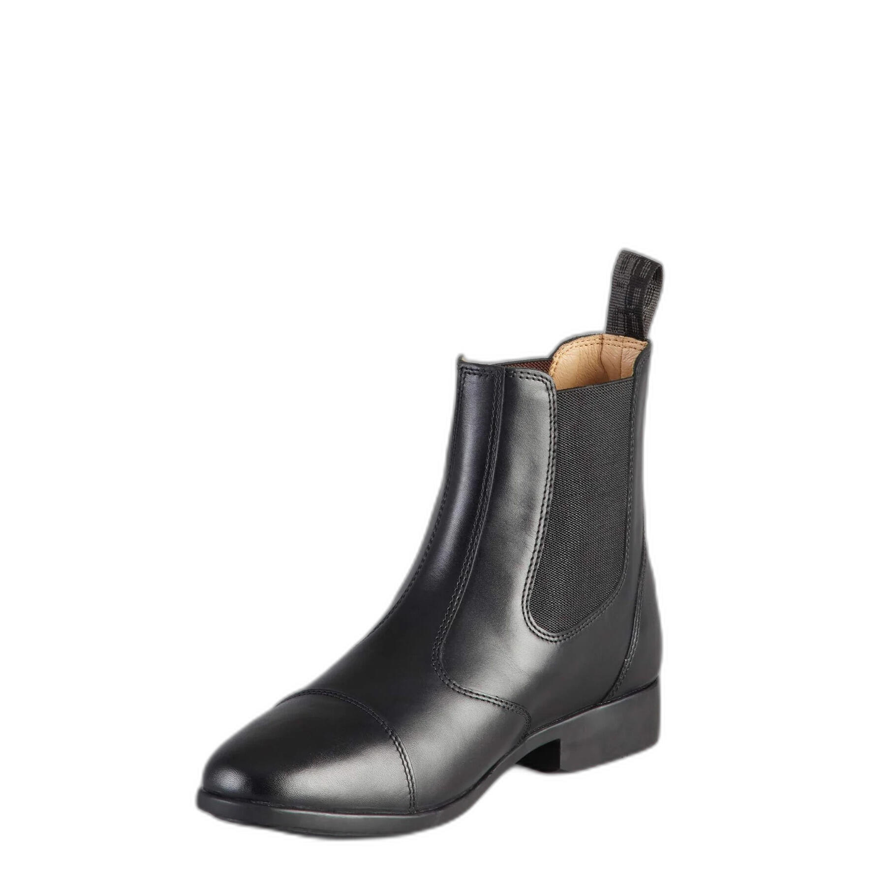 Bottes D'équitation QHP Romy Enfants - Cuir Noir Avec Design Interchangeable