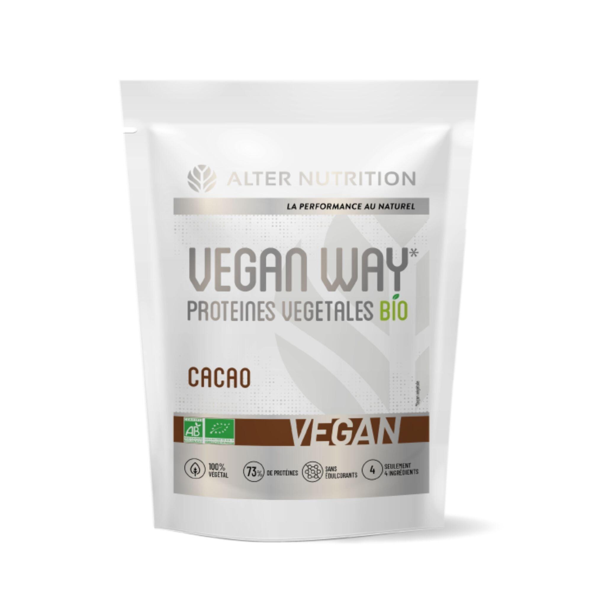 Alter Nutrition - Protéine Whey Vegan - Vegan Way Bio Cacao - 700g - Protéines Végétales - 700 G - Decathlon