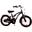 Vélo pour enfants Volare Miracle - Filles - 14 pouces - Matt Black