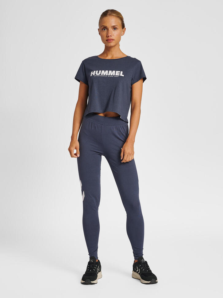 Damskie wysokie legginsy Hummel Legacy