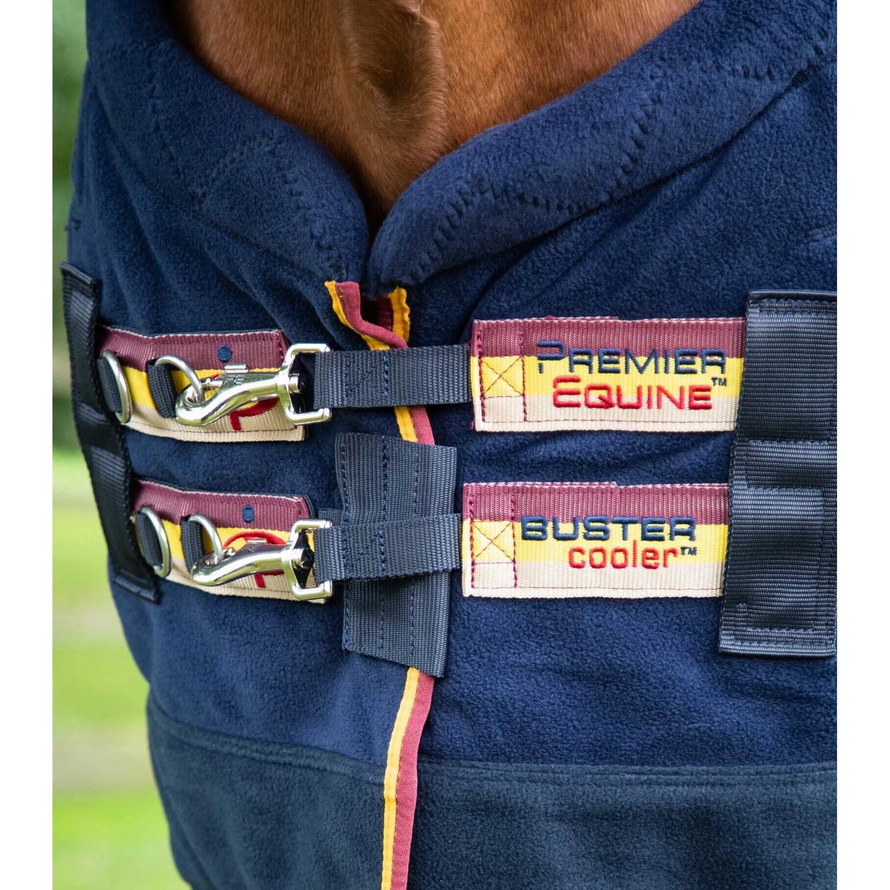 Drogende fleecedeken voor paarden Premier Equine Buster Continental 280g 3/5