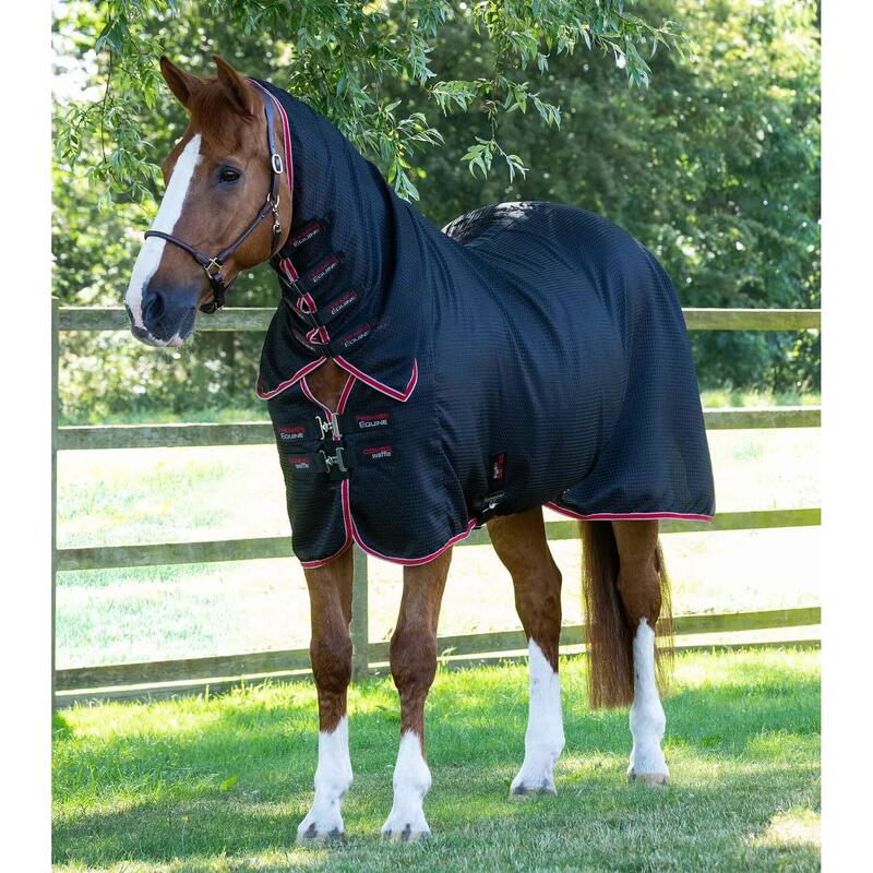 Coperta di asciugatura per cavalli con copricollo Premier Equine