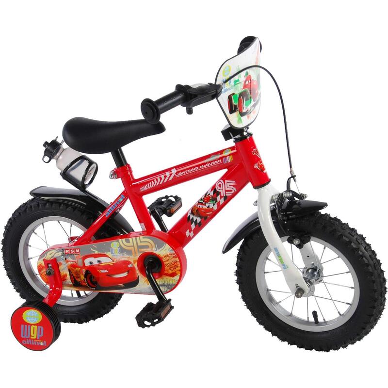 Vélo pour enfants Disney Cars - Garçons - 12 pouces - Rouge - Go-getter