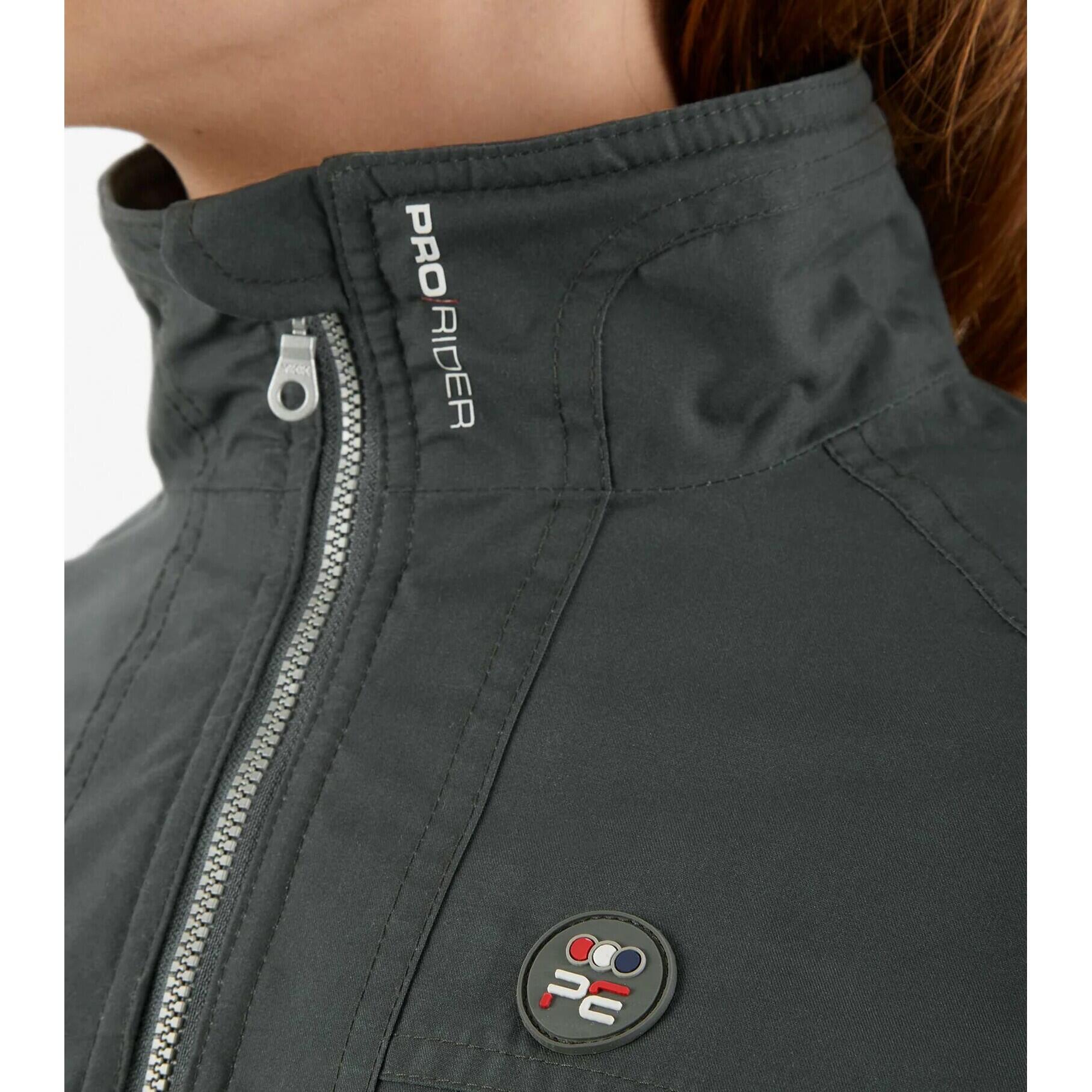 Veste D'équitation Imperméable Premier Equine Kids Pro Rider, Noire, Enfant, Neuve