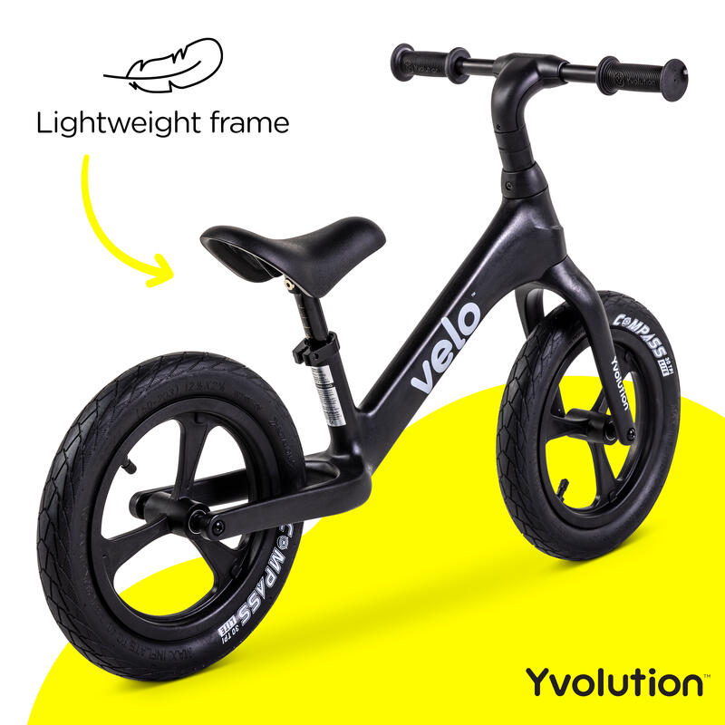 Yvolution Y-velo Pro Loopfiets - Zwart