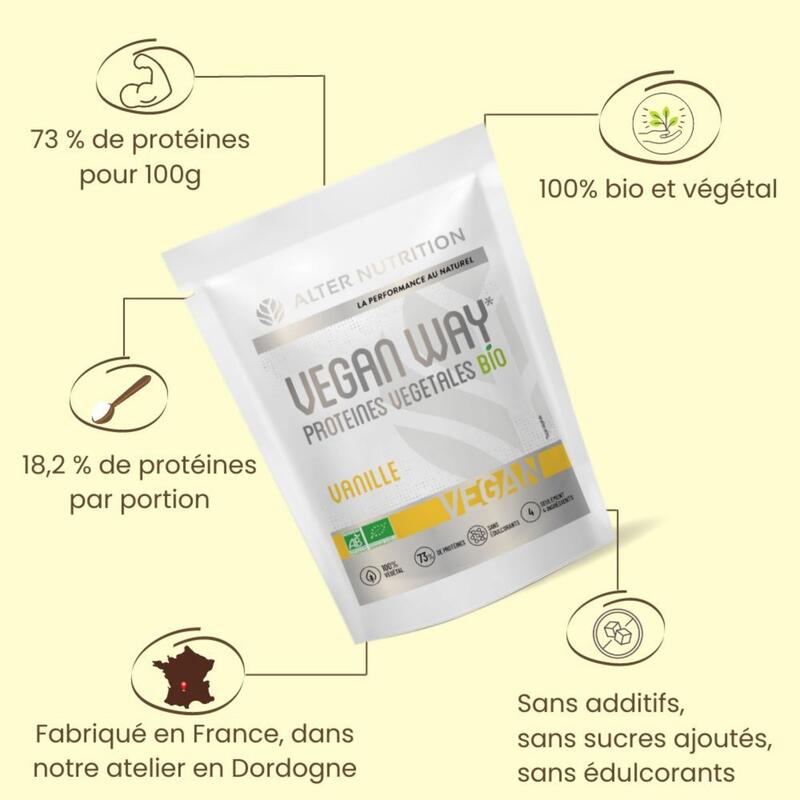 Protéine whey vegan - Vegan Way Bio vanille - 700g