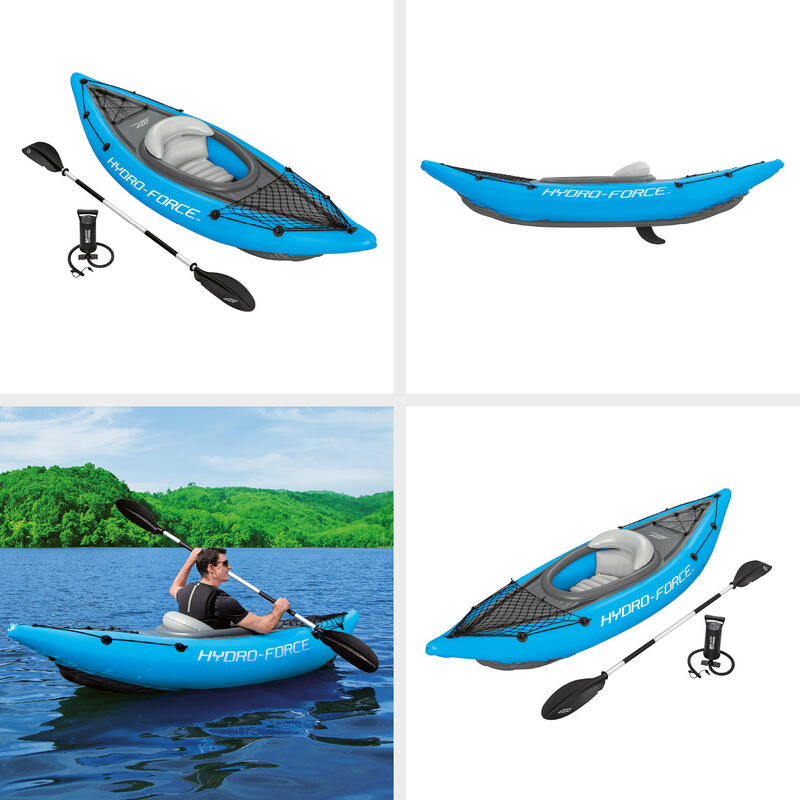 kayak insuflável bestway hydro force + remo + bomba