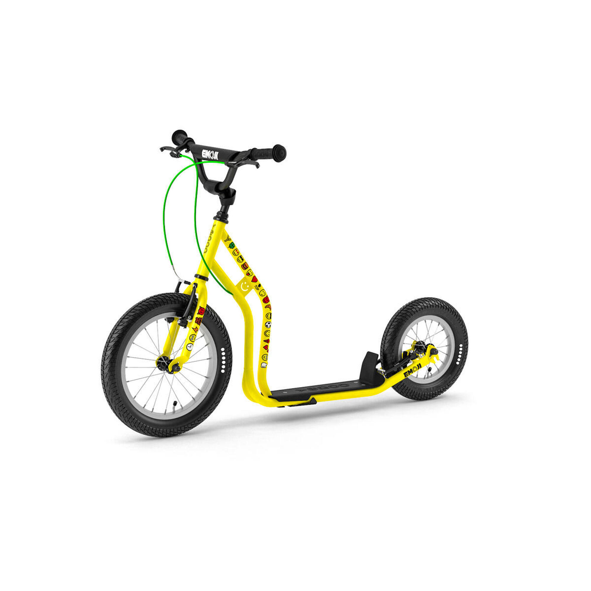 YEDOO Scooter Yedoo Wzoom Emoji für Kinder ab 6 Jahre, mit Luftreifen 16/12, Gelb