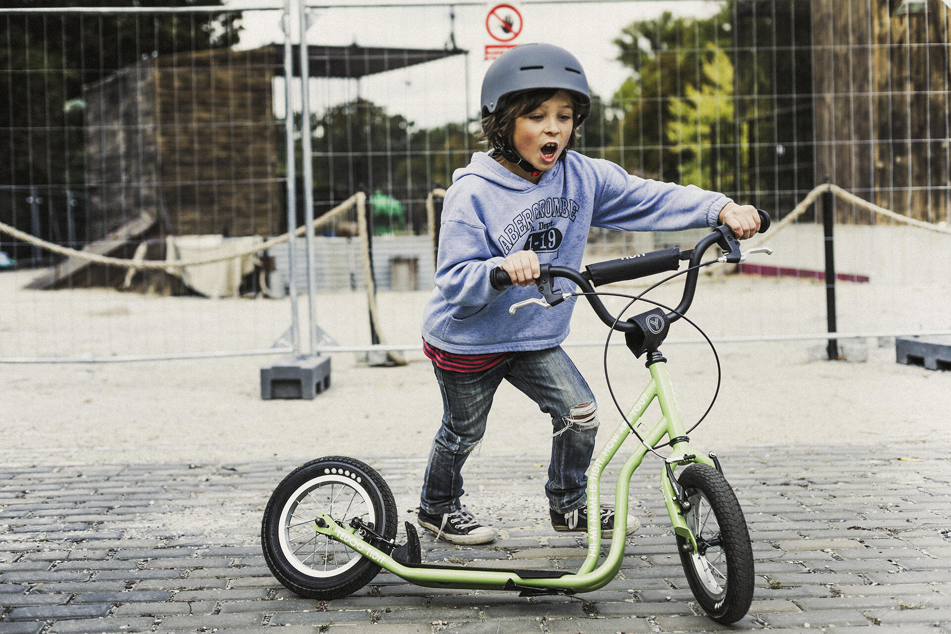 Patinete Yedoo Tidit para niños de 5 años, con ruedas neumáticas 12"/12" 5/7