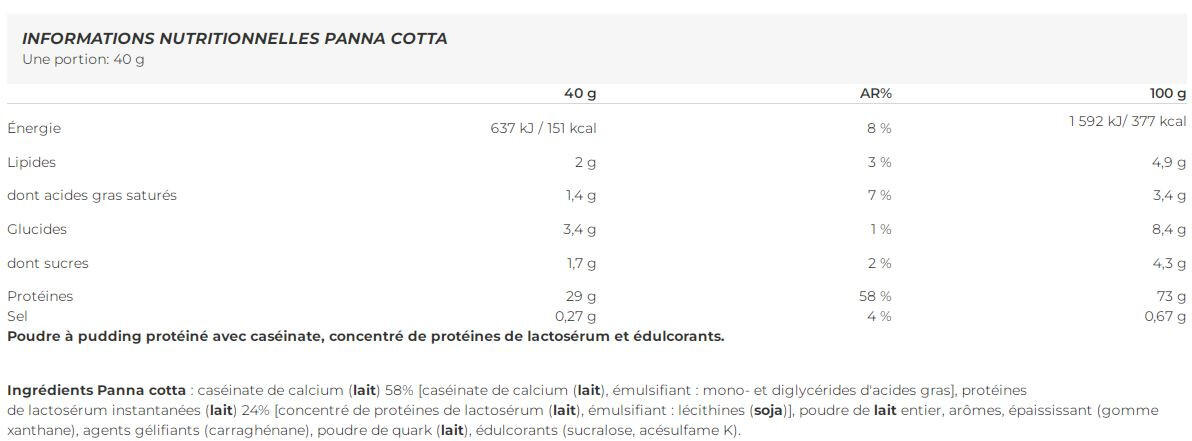 Protein Pudding - 400g Panna cotta Scitec Nutrition 2/4