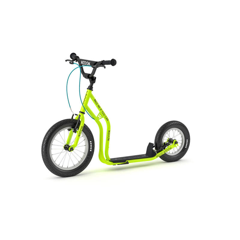 Trottinette avec pneus gonflables  Wzoom  Lime