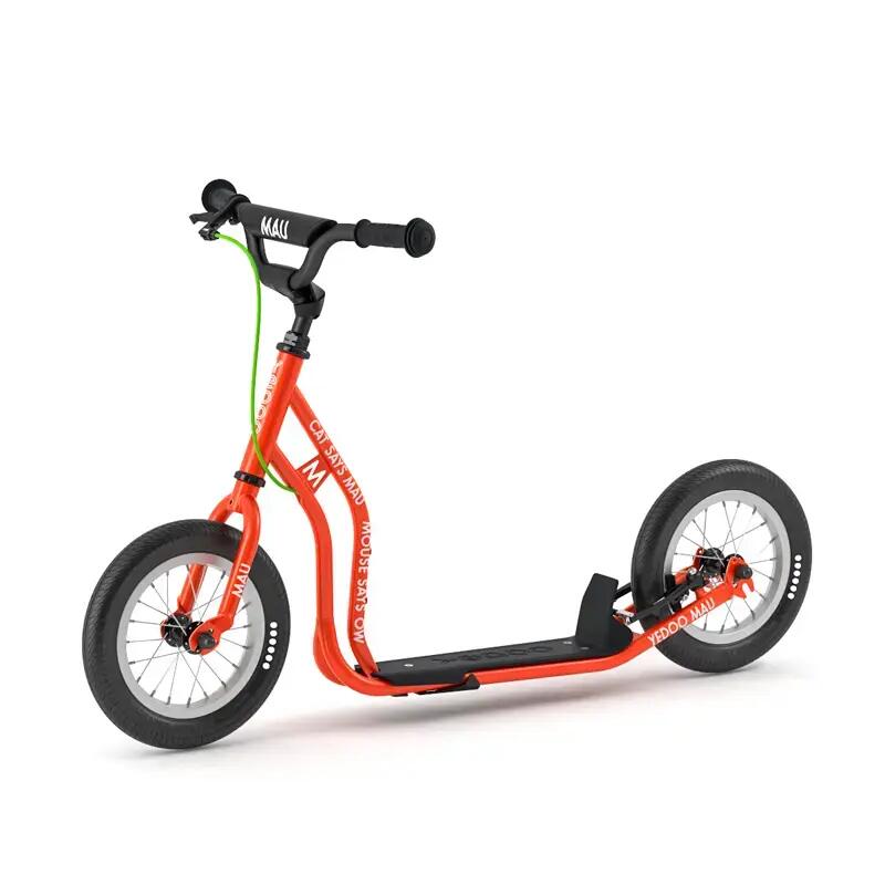 Scooter mit Lufträder  Mau  Rot