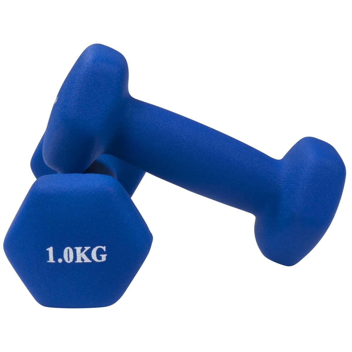 Halteres de neoprene para musculação e fitness (conjunto de 2)