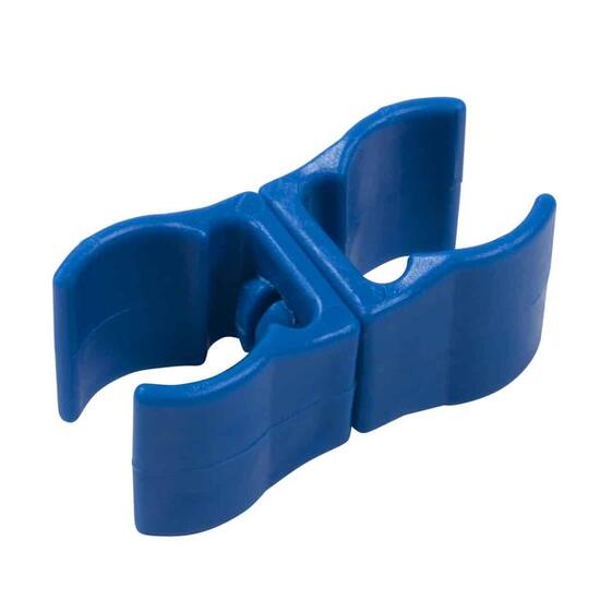 Befestigungsclip für Hütchen Ø 25 mm Blau - robustes Kunststoff 8x3x3 cm