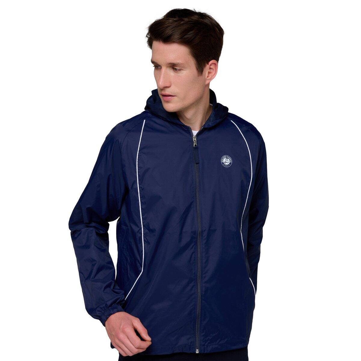 Roland Garros - Coupe-vent Pliable Homme - Marine - Coupe Vent - Bleu - 36 Xs - Decathlon