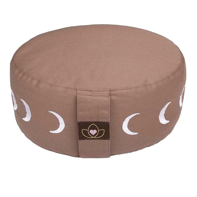 Lotus Meditatiekussen eco moon taupe rond