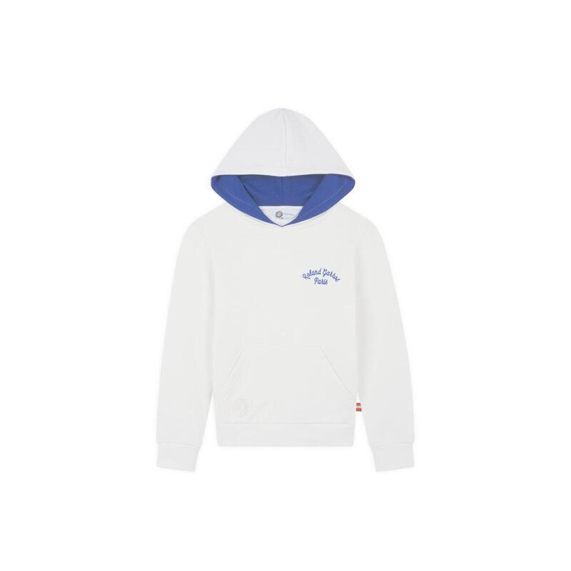 Sweat capuche Stripes Garçon - Ecru
