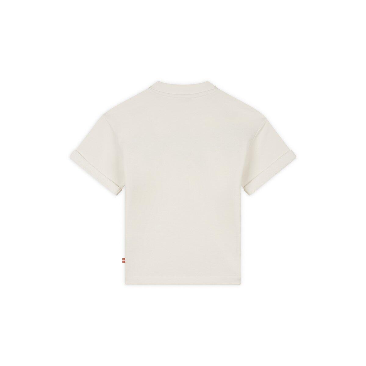 Sweat manches courtes Stripes Fille - Ecru 2/2
