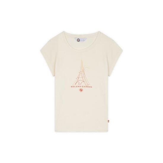 T-shirt Tour Eiffel Fille - Ecru