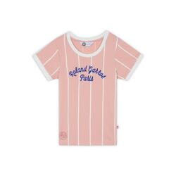 T-shirt Stripes Fille - Rose