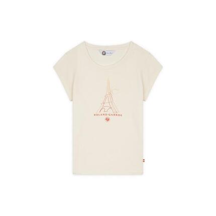 T-shirt Tour Eiffel Fille - Ecru