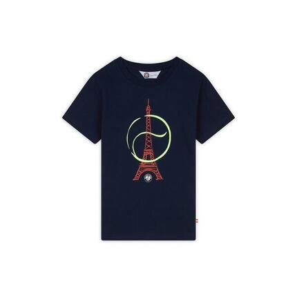 T-shirt Tour Eiffel Garçon- Marine