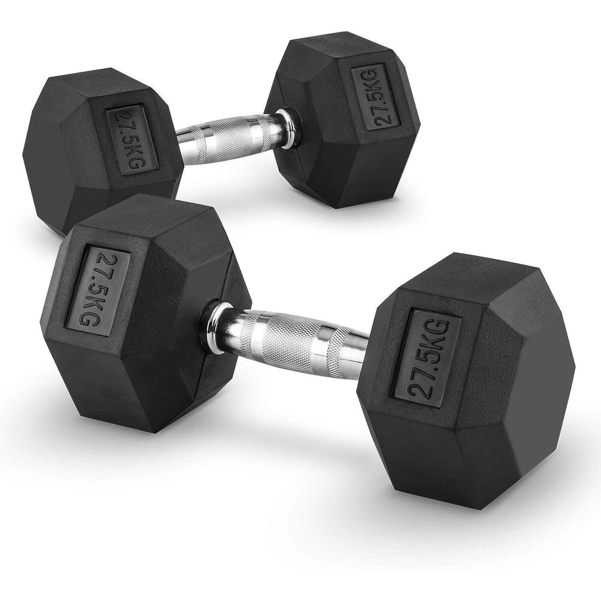 OZIO FITNESS Mancuernas Hexagonales 27,5 kg (par) Fitness Musculación