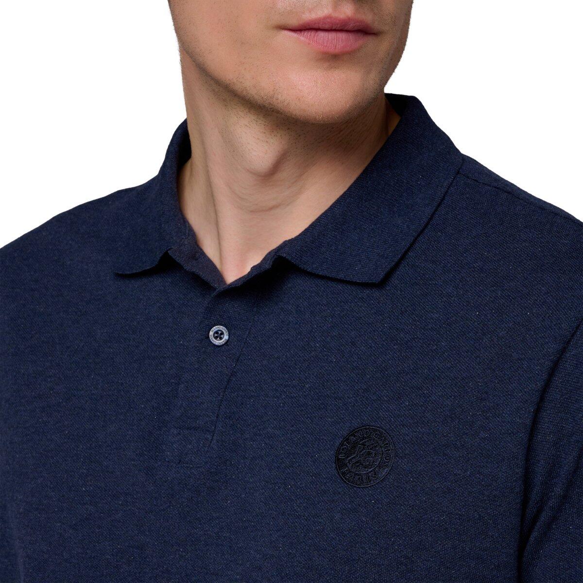 Polo Piqué Homme Roland-Garros - Marine chiné 3/4