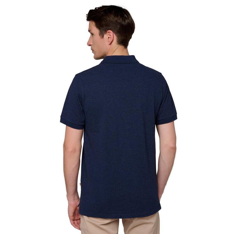 Polo Piqué Homme Roland-Garros - Marine chiné