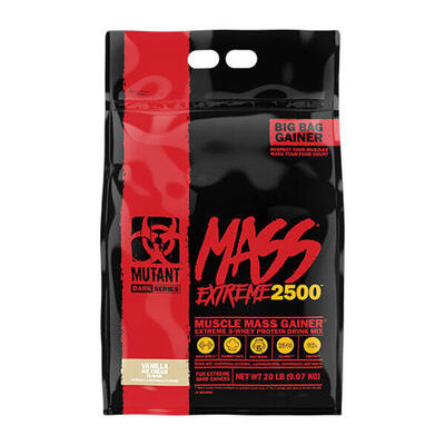 Mutant mutant mass extreme 2500 (6lbs) triple chocolate - gewichtstoename