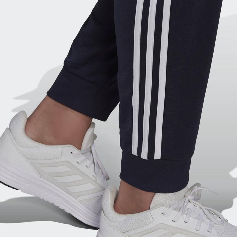 Pantaloni barbati adidas Essentials Warm-Up Tapered 3-Stripes, Albastru