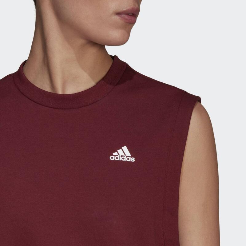 Koszulka damska Adidas Move Studio krótka top bordowa
