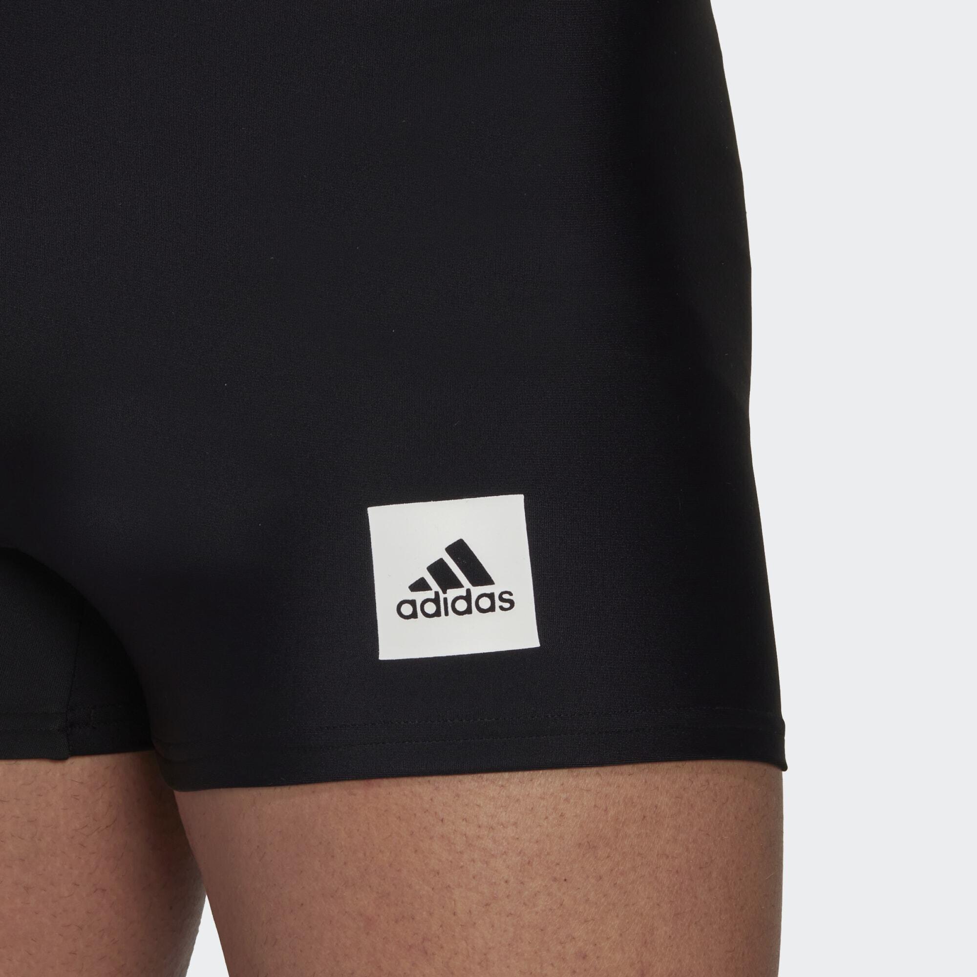 Solid swimming boxer shorts