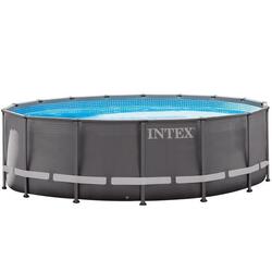 Intex piscine Ultra Frame 488 x 122 cm-Met pompe à filtre à sable