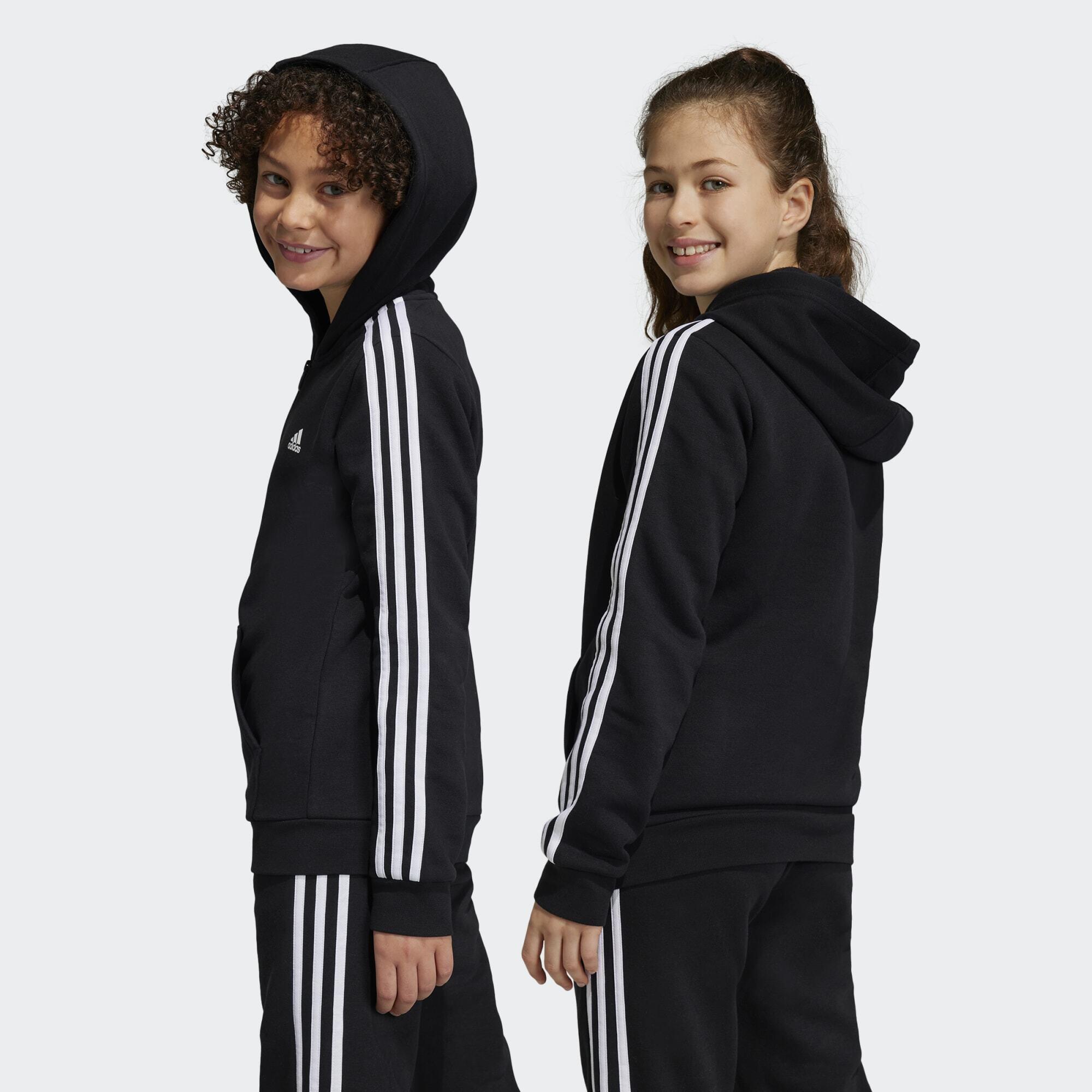Essentials 3-Stripes Fleece Ritshoodie 3/7