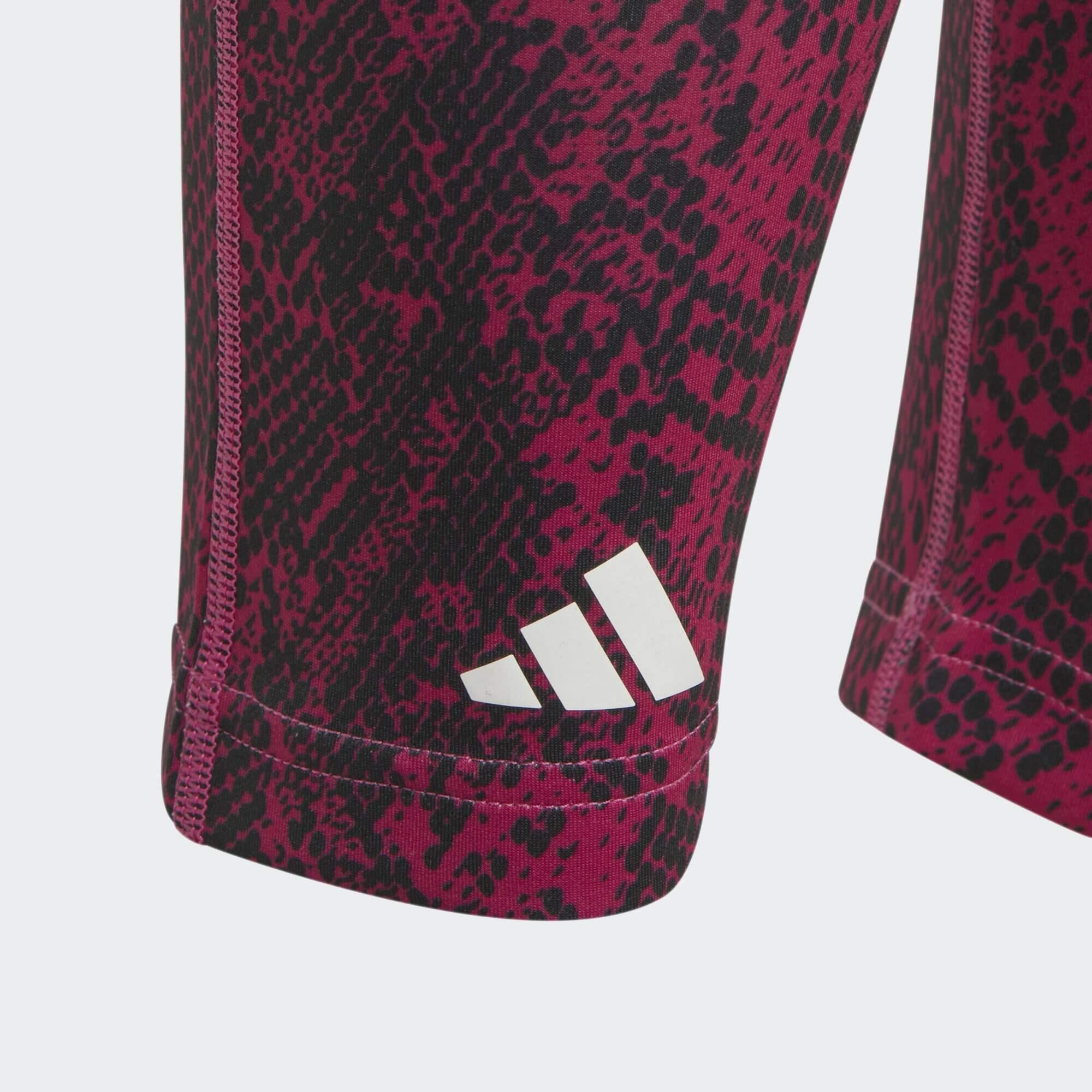 AEROREADY Animal-Print Optime High-Rise Pocket 7/8-Leggings 3/4