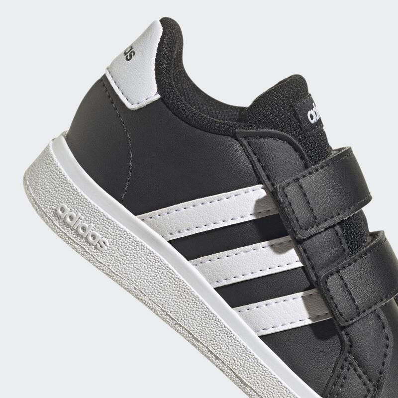 Pantofi adidas Grand Court 2.0 pentru copii, negri și confortabili