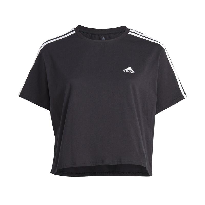 T-shirt Essentials 3-Stripes Single Jersey Crop (Curvy)
