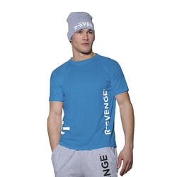 T-shirt manches courtes homme Fitness Running Cardio Turquoise
