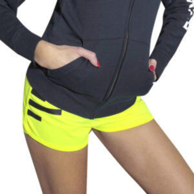 Shorts donna Fitness Running Palestra giallo fluo
