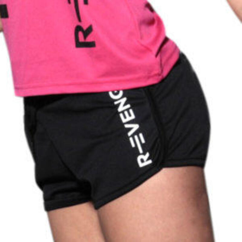 Shorts deportivos para mujer fitness running gimnasio negros