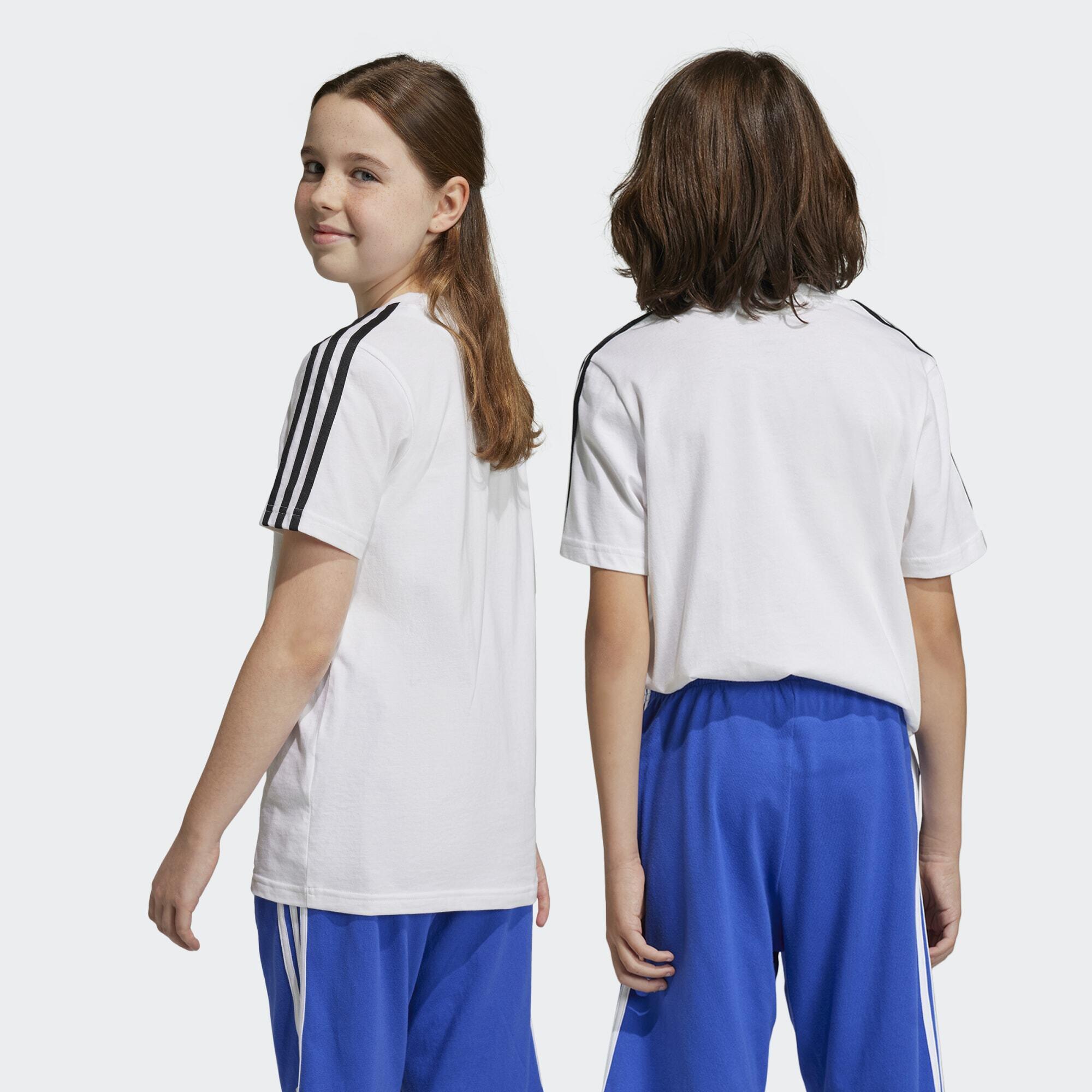 T-shirt de algodão Essentials com logótipo 3 Riscas 3/7