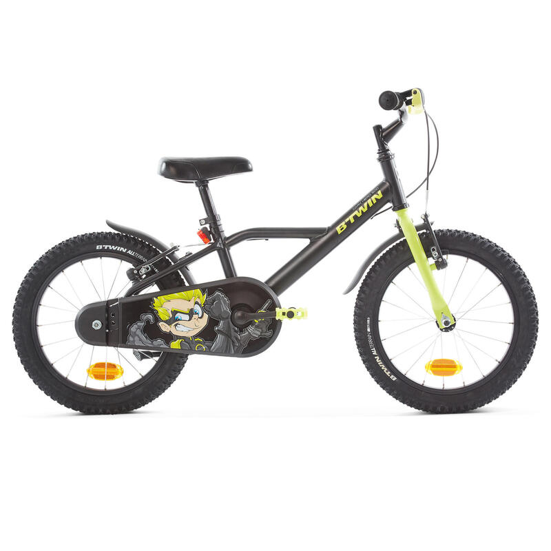 Tweedehands FIETS 16 INCH 4,5-6 JAAR 500 DARK HERO