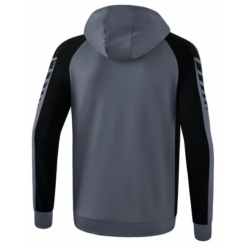 Jachetă antrenament Erima Six Wings cu glugă junior, multicolor