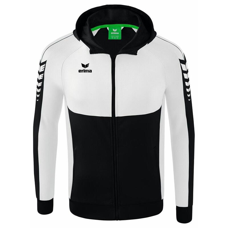 Jachetă antrenament Erima Six Wings cu glugă junior, multicolor